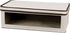 Household Essentials 514 Vision Storage Box - Natural Canvas with Brown Trim - Large