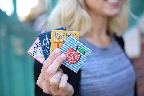 Cute Magnet Gift Sets for Teacher - Refrigerator Magnets - 4 pk Gift Set
