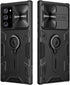 Samsung Galaxy Note 20 Ultra 5G Case with Ring Kickstand and Camera Lens Cover, CamShield Armor Shockproof PC & TPU Bumper Hybrid Protective Cover (Black,Note 20 Ultra/Note 20 Ultra 5G)