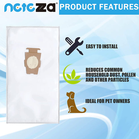 6 Pack Vacuum Cleaner Dust Bags for Kirby 204811 204814 204808 fit All Generation & Sentria Models