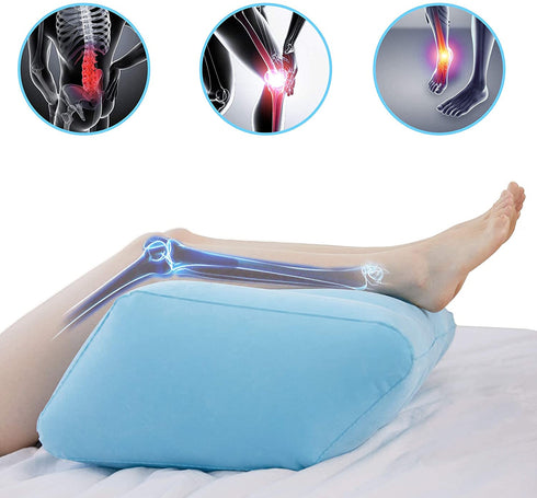 Antdvao Inflatable Leg Pillows, Comfort Leg Wedge Pillow for Raising Legs and Kneehelps Relieve Edema, Light and Portable, Wedge Pillow Leg Necessary for Travel