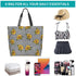 Fxuocza Sunflower Plaid Canvas Tote Bag Shopping Bag for Women Oversized Tote Bag for Grocery Travel Reusable Sunflower Bags