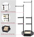 Emfogo Jewelry Organizer Stand - 6 Tier Jewelry Holder with Adjustable Height Necklace Holder Organizer Display & Storage for Earrings Ring Bracelet (Black)