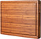 Wood Cutting Board for Kitchen, 1" Thick Butcher Block, Cheese Charcuterie Board, with Side Handles and Juice Grooves, 16x11"