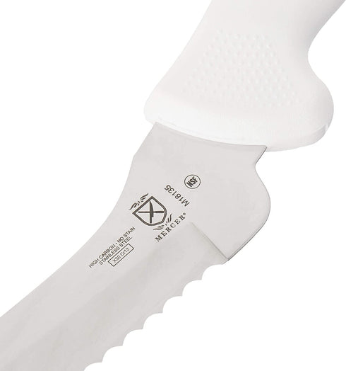 Mercer Culinary Ultimate White, 8 Inch Offset Bread Knife