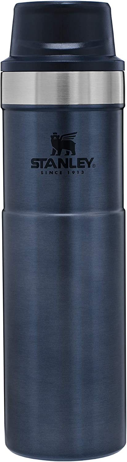 Stanley Classic Trigger Action Travel Mug 12, 16, 20 oz Hot & Cold Thermos Double Wall Vacuum Insulated Tumbler for Coffee, Tea & Drinks BPA Free Stainless-Steel