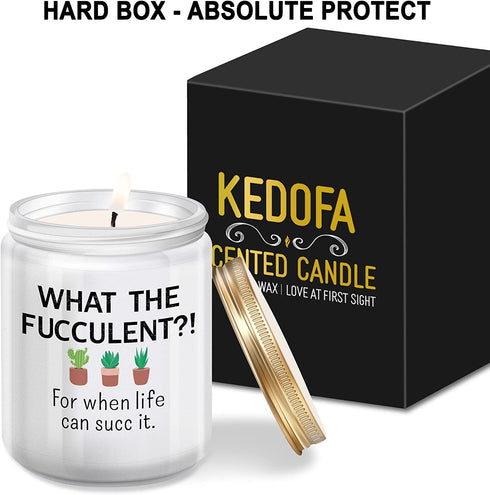Funny Gifts for Women, Men- Birthday Gifts for Best Friends, Her, Him, Girlfriend, Sister, Plant Lover- Unique Christmas Gifts & Valentines Day Gifts- Mother's Day Gifts Mom- Lavender Candles
