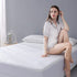 Twin Size Bed Waterproof Bamboo Mattress Protector-Cooling Fitted Mattress Pad Cover with Deep Pocket Up to 15''