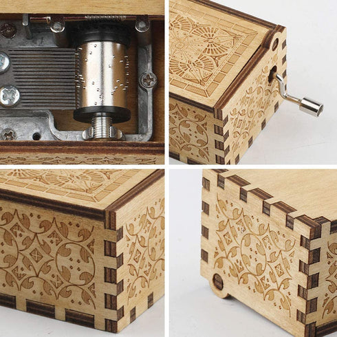 The Promised Music Box Neverland Isabella Music Wooden Hand Shaking (Style2)