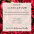 Rose & Sandalwood Scented Soy Candles for Home Scented | Wood Wicked Candles| Crackling, All Natural Candles | Aromatherapy Scented Candle| Rose Scented Candles | Paris Highly Scented Candles for Home