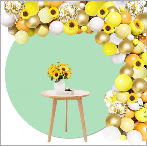 LEVSUPTY 108Pcs Sunflower Yellow Balloons Garland Arch Kit, Yellow White Gold Confetti Latex Balloons and Sunflower Vine for Baby Shower Sunflower Birthday Bee Theme Party Wedding Decorations