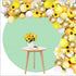 LEVSUPTY 108Pcs Sunflower Yellow Balloons Garland Arch Kit, Yellow White Gold Confetti Latex Balloons and Sunflower Vine for Baby Shower Sunflower Birthday Bee Theme Party Wedding Decorations