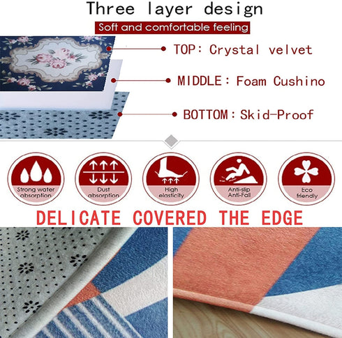 Large Rugs for Kids Boys Gamer Area Carpet 3D Printed Controller Gamepad Dining Living Play Bedroom Home Decor Non-Slip Comfy Floor Casual Mat 47"x24"