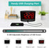 ANJANK Extra Loud Alarm Clock with Wireless Bed Shaker, Vibrating Dual Alarm Clock for Heavy Sleepers, Deaf and Hearing-impaired, Adjustable Volume/Dimmer/Wake up Mode, USB Charger Port, Pillow Shaker