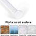 Shower Curtain Rod Tension No Drill, Spring Tension Rod for Windows, Stainless Steel Curtain Rod Adjustable 26-47 Inches, Tension Shower Rod for Bathroom, Kitchen, Window, Closet, Doorway, White