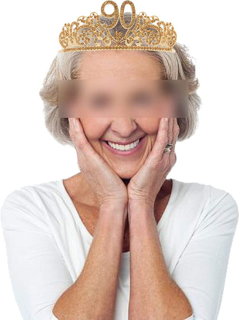 90th Birthday,90th Birthday Gift,90th Birthday Decorations for Women,90th Birthday Tiara,90 Birthday Sash,90th Birthday Crown,90th Birthday Gifts for Women,90th Birthday Party Decorations,90th Crown