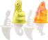 Tovolo Dino Ice Pop Molds, Flexible Silicone, Easily-Removable, Dishwasher Safe, Set of 4 Popsicle Makers with Sticks