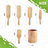Bamboo Spurtle Set Pack of 6, Kitchen Spatula Set, Bamboo Utensils for Cooking, Bamboo Spoons for Cooking with Holder and Box Packaging, Spatulas for Nonstick Cookware