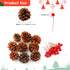 Auihiay 54 Feet Christmas Garland Artificial Christmas Garland with 30 Red Berries and 9 Pine Cones for Christmas Home Holiday Party Outdoor Indoor Decorations