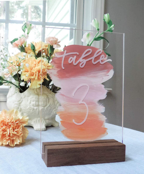 UNIQOOO 5 Pack Clear Blank Acrylic Sign - 5x7 Inch Table Number Signs, Wedding Signs, Card and Gift Signs, Event Party Signs, Hand Lettering Quotes, Gift Ideas - Stand Holder NOT Included