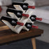 Sorbus® Wine Rack Butterfly - Stores 8 Bottles of Wine - Sleek and Chic Looking - Minimal Assembly Required (Grey Wood)
