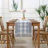 PHNAM Buffalo Check Rustic Dining Table Runner with Handmade Fringe Cotton Linen Blend Coffee Tabletop Collections for Family Dinners, Special Occasions, Farmhouse Decorations and Everyday Use