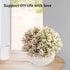 FOURBF 4 Packs Artificial Mini Potted Plants Plastic Faux Topiary Shrubs Fake Plant Flower for Room Office Desk Decoration