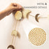 Moon Phase Wall Hanging Garland - 7 Gold Hammered Metal Boho Wall Decor Moon Garland 34'' - Celestial Phases Moon Decor in Bohemian Style - Moon Phases Wall Art for Home, Dorm, Bedroom, Living Room