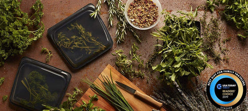 Stasher Platinum Silicone Food Grade Reusable Storage Bag, Obsidian (Sandwich) | Reduce Single-Use Plastic | Cook, Store, Sous Vide, or Freeze | Leakproof, Dishwasher-Safe, Eco-friendly | 28 Oz