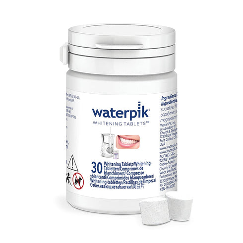 Waterpik Whitening Water Flosser Refill Tablets (30 Count) - Only for the Waterpik Whitening Flosser, Packaging May Vary