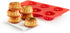 Lekue Savarin 6 Cavity Bundt pan, Red