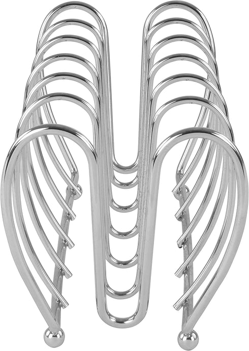 Spectrum Diversified Bloom Kitchen Lid Holder Organizer for Plates, Cutting Boards Bakeware, Cooling Racks, Pots & Pans, Serving Trays, and Reusable Containers, Chrome