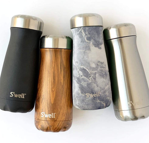 S'well Stainless Steel Traveler - 20 Fl Oz - Blue Granite - Triple-Layered Vacuum-Insulated Travel Mug Keeps Coffee, Tea and Drinks Cold for 36 Hours and Hot for 15- BPA-Free Water Bottle