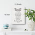 Bible Verse Art Wall Decor Proverbs 3:5-6 Trust in the Lord Scripture Canvas Painting Prints for Home Dining Room Living Room Wall Decor Framed Artwork Christian Gifts(12x15 Inch)