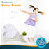 PlushDeluxe Mini Crib Size Waterproof Mattress Protector Breathable Soft Cotton Terry Surface (Mini Crib)