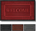 Extremely Durable Doormat - 17" x 29.5" - Outdoor Door Mat Welcome Non Slip with Rubber Backing - Low-Profile Heavy Duty Door Mats - Easy Clean Door Mat for Entrance, Patio, High Traffic Areas