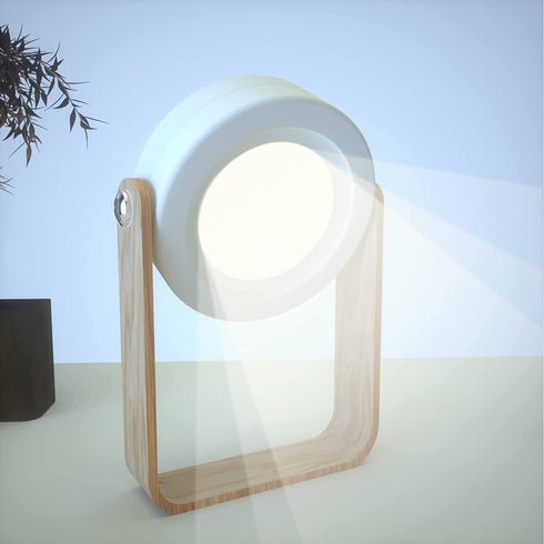 Youuish Touch Night Light Foldable Lantern Lamp, LED Dimmable Lamps Warm Lights Portable for Bedroom Corridor Living Room and Outdoor Camping, USB Rechargeable, White