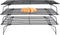 Cooling Rack, Lainrrew 3 Tier Stackable Baking Rack Stainless Steel Wire Cooking Rack for Cooking Roasting Cooling, Collapsible & Foldable, Dishwasher & Oven Safe