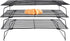 Cooling Rack, Lainrrew 3 Tier Stackable Baking Rack Stainless Steel Wire Cooking Rack for Cooking Roasting Cooling, Collapsible & Foldable, Dishwasher & Oven Safe