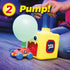 Ontel Balloon Zoom Balloon-Powered Flying & Racing Set, Ages 3+ , Blue