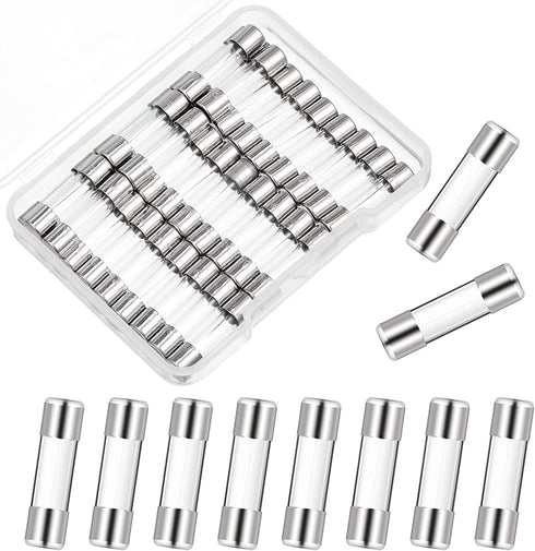 40 Pieces Replacement Fuses for Christmas Lights C9, C7 and G40 Fast-Blow Glass Fuse 5 Amp 110/ 125V TS-C7 Glass Fuses Fast Acting Cartridge Fuse Quick Blow Glass Tube Fuse 0.2 x 0.78 Inch (5 x 20 mm)