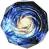 Senliart Crystal Weed Ashtray for Cigarettes, Beautiful Ash Tray, Outdoors & Indoors 4.5" (Starry2)