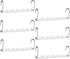 HOUSE DAY 6 Pack Metal Magic Hangers Space Saving Hangers Closet Space Saving Wardrobe Clothing Hanger Oragnizer, Updated Hook Design