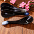 Ceramic Asian Soup Spoons Chinese Japanese Soup Spoon for Ramen Pho Miso Wonton, Set of 4