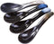 Ceramic Asian Soup Spoons Chinese Japanese Soup Spoon for Ramen Pho Miso Wonton, Set of 4