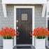 20 Bundles Artificial Outdoor Flowers UV Resistant Fake Flowers No Fade Faux Plastic Greenery Shrubs Garden Porch Window Box Decorating(Orange)