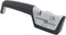 Kitchen IQ Diamond Pro Pull-Thru Knife and Scissor Sharpener,White/Black