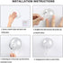 Wreath Hanger, VIS'V Large Clear Removable Heavy Duty Suction Cup Wreath Hooks with Wipes 22 LB Strong Window Glass Door Suction Cup Wreath Holder for Halloween Christmas Wreath Decorations - 2 Packs