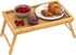 Zhuoyue Bamboo Bed Tray with Folding Legs, Lap Tray Breakfast Tray Great for Breakfast in Bed or Eating Tray