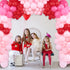 Winrayk 150Pcs Valentine's Day Balloon Garland Arch Kit Pink Red Rose Red Balloons 18" 10" 5" for Women Girls Valentine's Day Mother's Day Wedding Engagement Anniversary Party Decoration Supplies